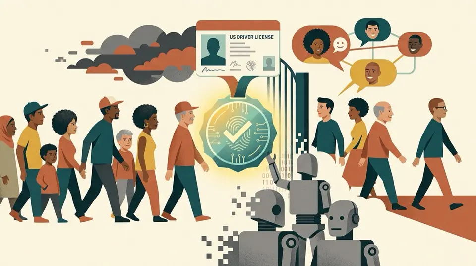身份验证会重塑互联网吗：Sam 的 Vox Americanus 实验 插画